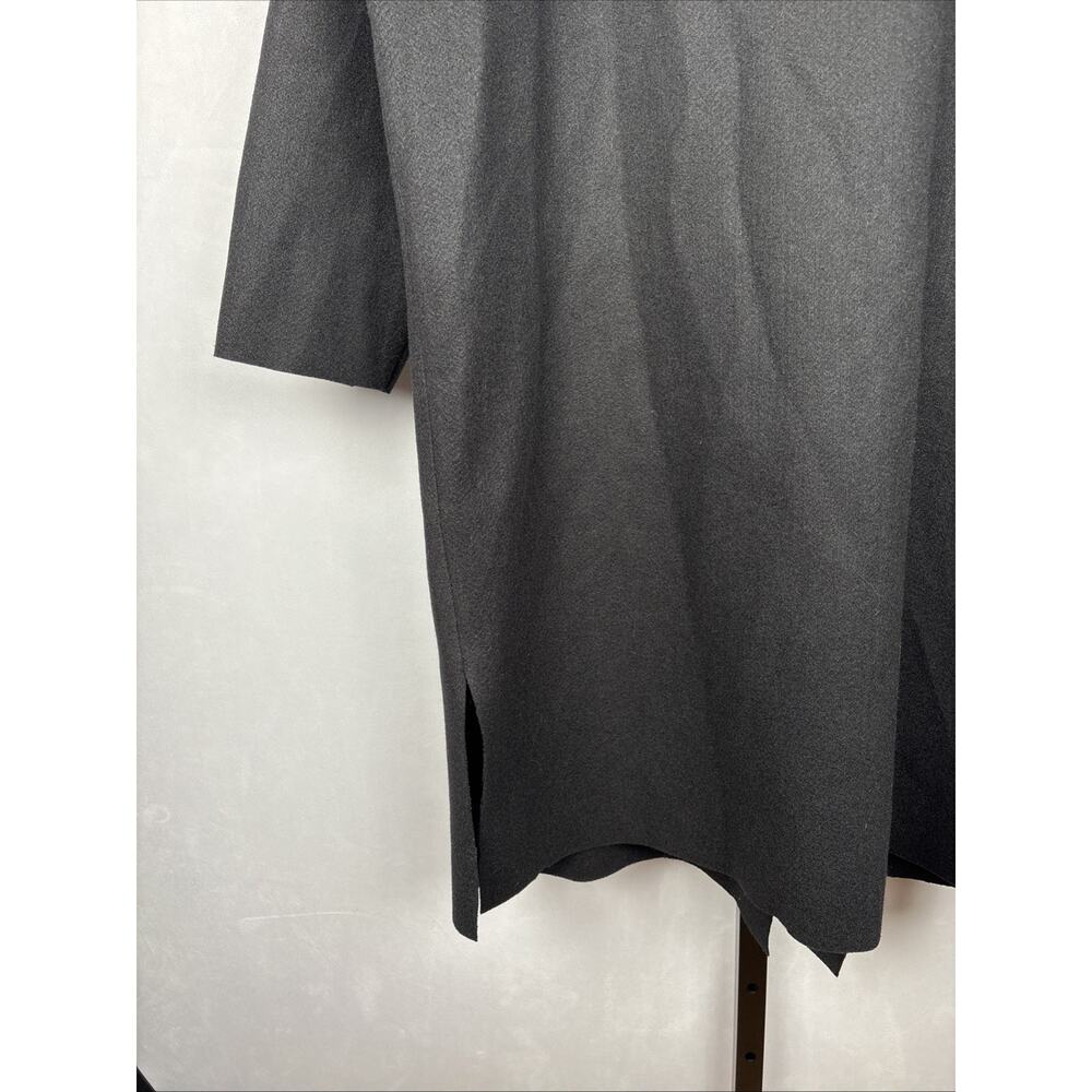 NEW Sadie & Sage Open Front Coat Womens Small Black Relaxed Lagenlook Minimalist - Picture 8 of 12